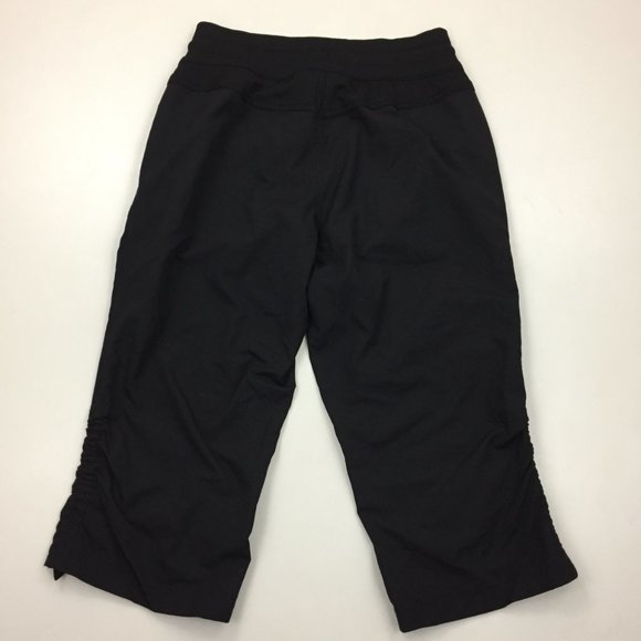THE NORTH FACE Black Adjustable Tie Leg/Hem Drawstring Waist Crop Hiking Pant - Picture 9 of 11